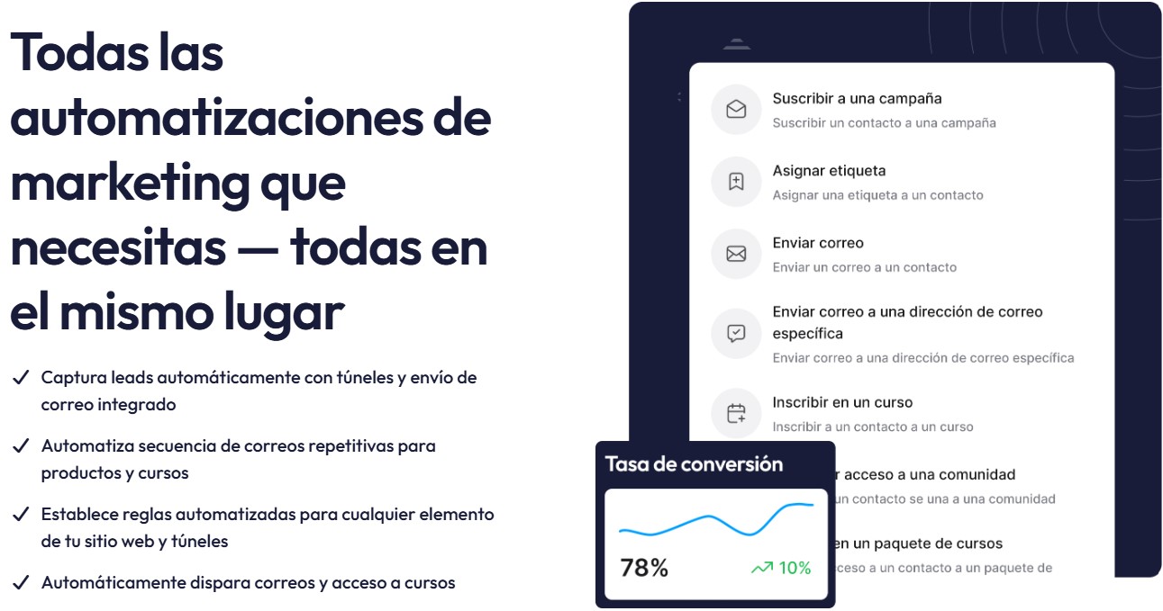 Todas las automatizaciones de marketing que necesitas están en systeme.io