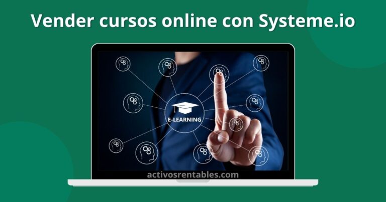 Persona vendiendo su curso online con systeme.io