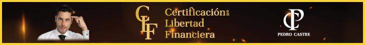 Banner certificación en Libertad Financiera de Pedro Castre