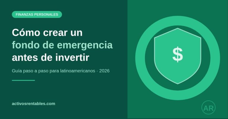 Cómo crear un fondo de emergencia antes de invertir